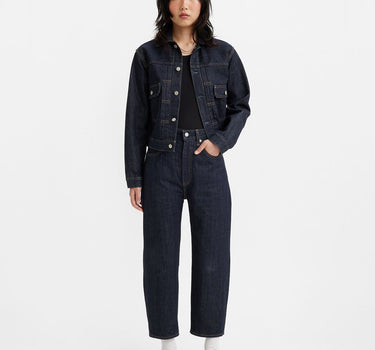 Levi's Made of Japan Womens Barrel Dark Rinset Jeans Ankle Woman