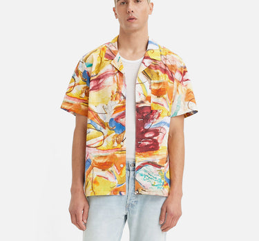 LEVI'S THE SUNSET CAMP SHIRT  ARTSCHOOL PRINT DIGITAL