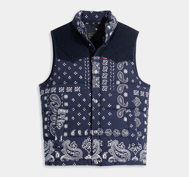 LEVI'S WESTERN SUPER PUFFER VEST BARKLEY BANDANA