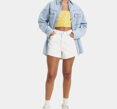 LEVI'S WOMENS 80S MOM SHORTS SNOWING IN LA