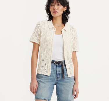 Levi's Womens Seaside Sweater Sunny Cream