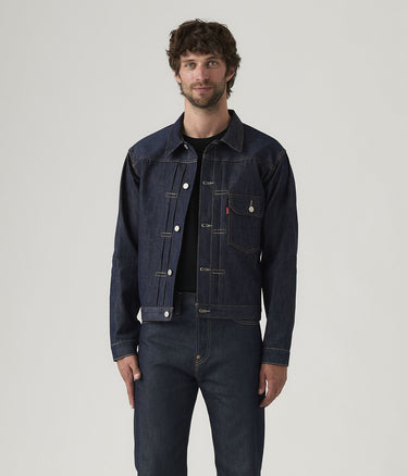 LEVI'S VINTAGE CLOTHING 1936 TYPE 1 JACKET 70506-0028 BLUE INDIGO RIGID MADE IN JAPAN SHRINK TO FIT