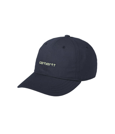CARHARTT WIP CANVAS SCRIPT CAP I028876 DEEP NIGHT GENTLE GREEN