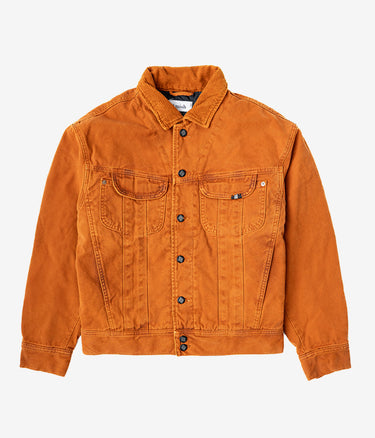 AMISH SUPPLIES WOMENS 90S TRUCKER JACKET DUCK CAMVAS DYED