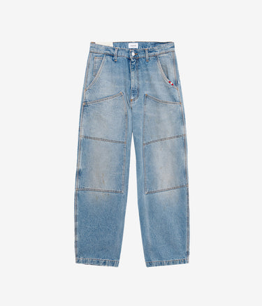 AMISH SUPPLIES SUPER KNEE CARPENTER DENIM STONE USED