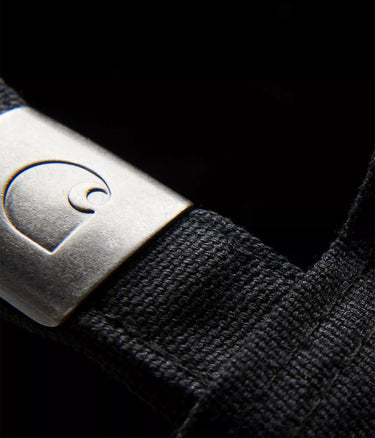 CARHARTT WIP CANVAS SCRIPT CAP I028876 BLACK WHITE