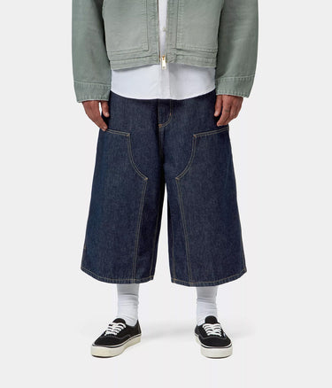 CARHARTT WIP OG DOUBLE KNEE LONG SHORT I037493 BLUE RINSED