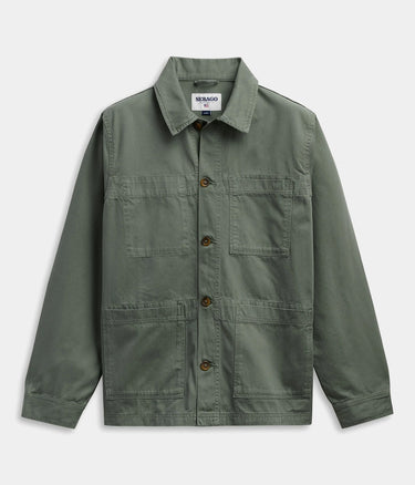 SEBAGO DORR HERRINGBONE JACKET 741274W GREEN LICHEN