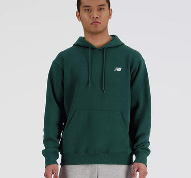 NEW BALANCE FLEECE HOODED SWEATSHIRT MT41511NWG NIGHTWATCH GREEN