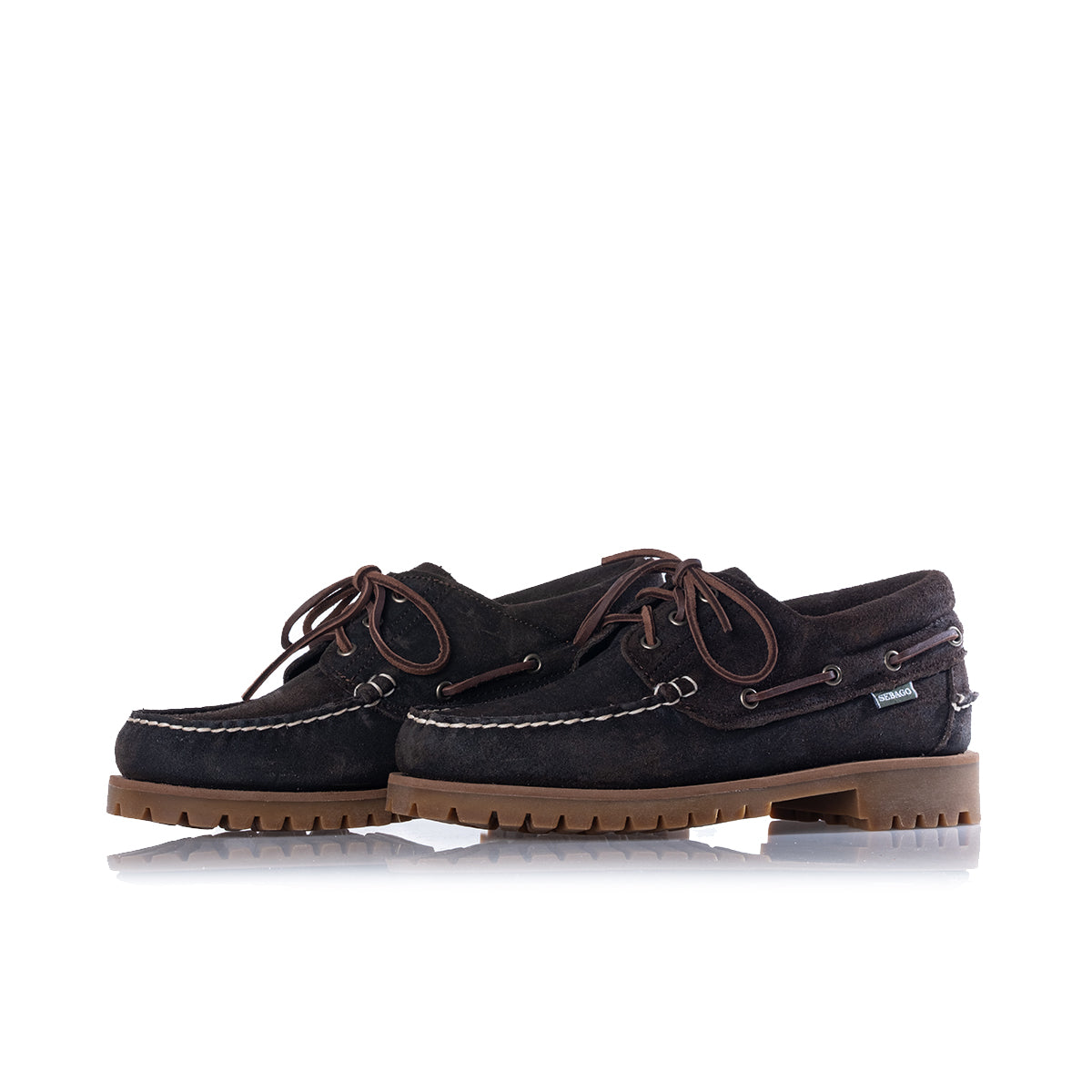 SEBAGO - SEBAGO CAMPSIDES ACADIA 74114CW DARK BROWN WAXED SUEDE
