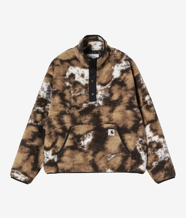 CARHARTT WIP WOMENS ELLIOT HIGH NECK LINER I032241 WILD DOG JACQUARD BLACK