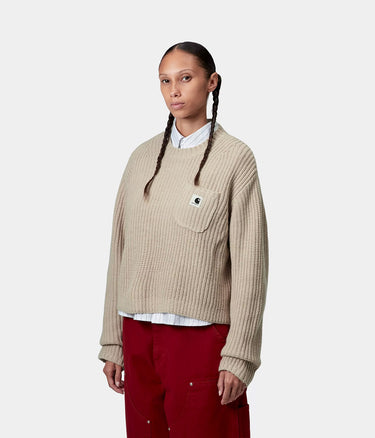 CARHARTT WIP WOMENS MIRA SWEATER I035382 FLEUR DE SEL
