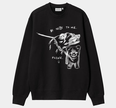 PEPE TIRELLI X CARHARTT WIP PEPE BE NICE SWEATSHIRT I033933 BLACK