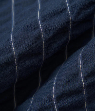 UNIVERSAL WORKS OXFORD PANT CHESTER PINSTRIPE P34087 NAVY