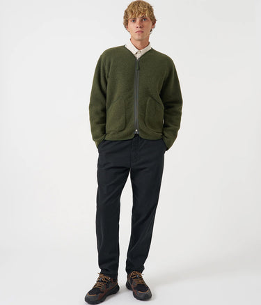 UNIVERSAL WORKS MILITARY CHINO BRUSHED MOLESKIN 35131 BLACK