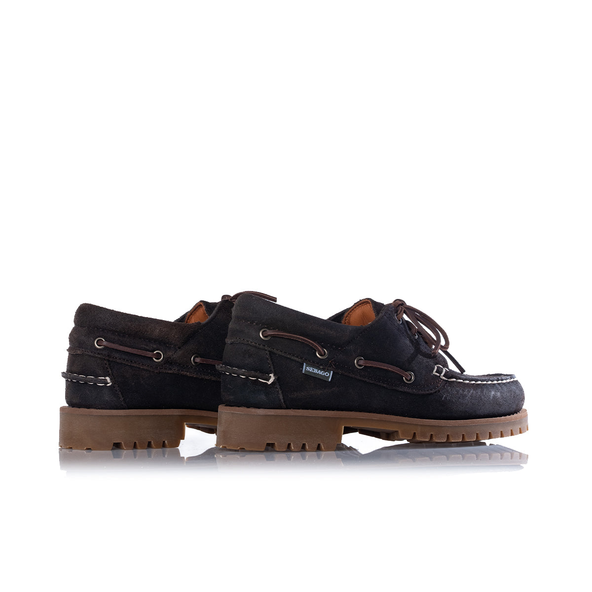 SEBAGO - SEBAGO CAMPSIDES ACADIA 74114CW DARK BROWN WAXED SUEDE