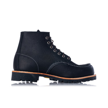 RED WING 2949 MOC TOE ROUGHNECK BLACK MADE IN USA 6" MOC