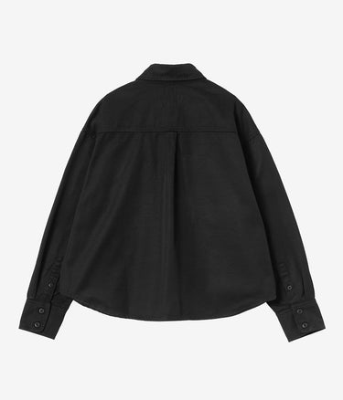 CARHARTT WIP WOMENS KELLY SHIRT JACKET I036320 BLACK RINSED
