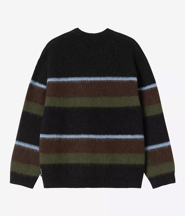 CARHARTT WIP MERTON SWEATER I035390 SUNDLING STRIPE PALISANDER