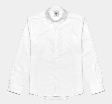 SEBAGO WHALEBACK OXFORD SHIRT 73117SW WHITE