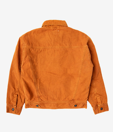 AMISH SUPPLIES WOMENS 90S TRUCKER JACKET DUCK CAMVAS DYED