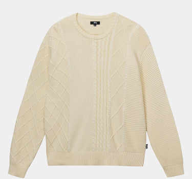 Stussy Patchwork Sweater 117158 Natural