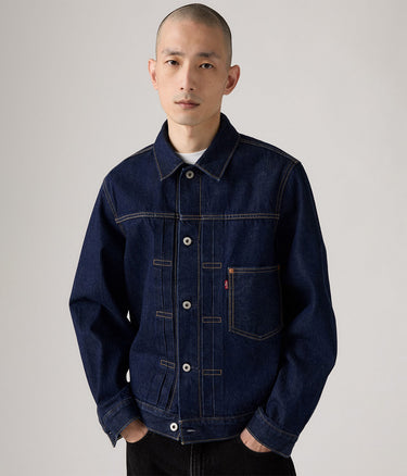 LEVI'S TYPE I TRUCKER JACKET NEW SELVEDGE A3174-0030 RINSED - Shoelosophy