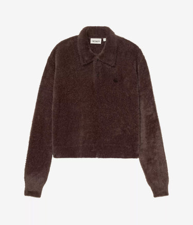 CARHARTT WIP WOMENS MAINE POLO SWEATER I037038 PALISANDER