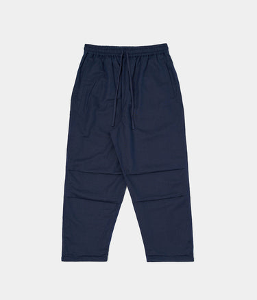 UNIVERSAL WORKS PARACHUTE PANT P34041 LINEN COTTON SHIRTING NAVY
