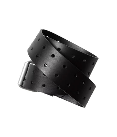 CARHARTT WIP DOUBLE SCRIPT BELT I036105 BLACK SILVER MADE IN ITALY