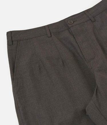 UNIVERSAL WORKS DUTCH PANT P34028 TROPICAL SUITING BROWN MARL