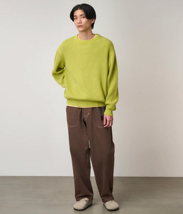 GRAMICCI COTTON KNIT SWEATER G5FU-J023 MIST GREEN