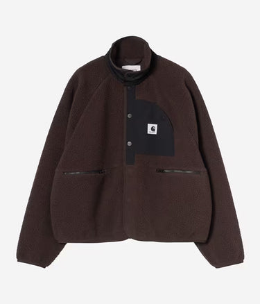 CARHARTT WIP WOMENS FLYNN FLEECE JACKET I035460 PALISANDER