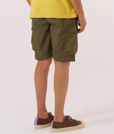 UNIVERSAL WORKS PARACHUTE SHORT 34148 RECYCLED POLY TECH OLIVE - Shoelosophy