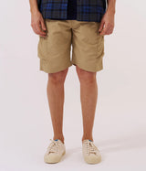 UNIVERSAL WORKS PARACHUTE SHORT 34148 RECYCLED POLY TECH SAND - Shoelosophy