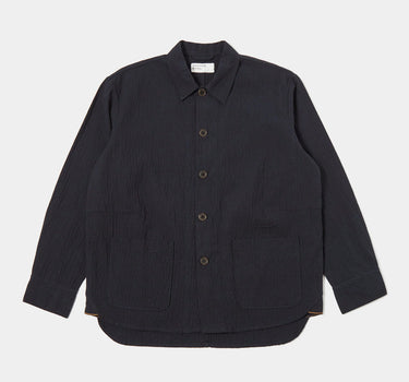 UNIVERSAL WORKS TRAVAIL OVERSHIRT OSPINA COTTON NAVY