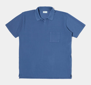 Universal Works Vacation Polo Piquet Blue