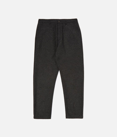 UNIVERSAL WORKS MILITARY CHINO 33145 SALT N PEPPER TWEED BLACK