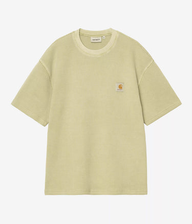 CARHARTT WIP NELSON WAFFLE T-SHIRT I036185 GENTLE GREEN GARMENT DYED