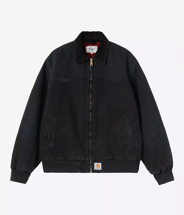 CARHARTT WIP OG SANTA FE JACKET I036240 BLACK GRIND WASH - Shoelosophy