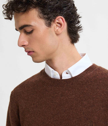 BARACUTA SHETLAND CREWNECK BRMAG0200 SLATE MAGLIONE UOMO