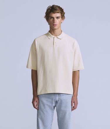 LEVI'S BLUE TAB CROPPED POLO 004TK-0000 ECRU