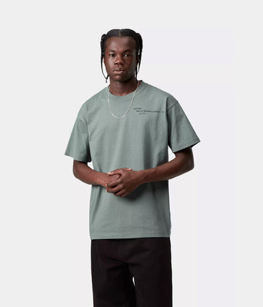 CARHARTT WIP PUNCHED T-SHIRT I036006 VELVET GREEN