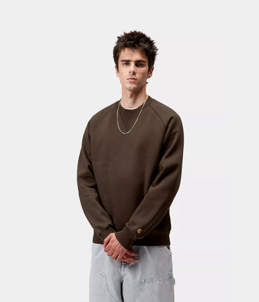 CARHARTT WIP CHASE SWEATSHIRT I033660 TOBACCO