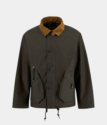 BARBOUR HERITAGE+ MODIFIED ENDURANCE WAX JACKET SMWX2558OL51 ARCHIVE OLIVE