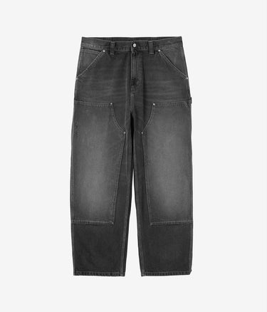 CARHARTT WIP DOUBLE KNEE PANT I036273 BLACK GRIND WASH