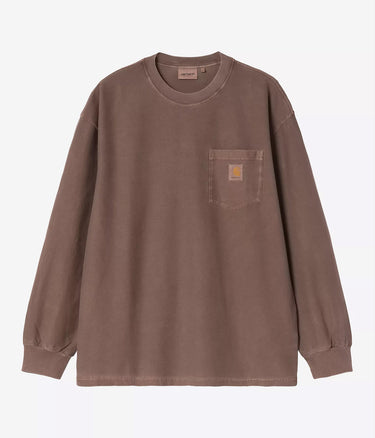 CARHARTT WIP LOOSE POCKET T-SHIRT I036862 TOBACCO GARMENT DYED LONG SLEEVES