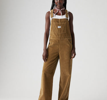 Levi's Womens Baggy Bib Overall 000ug-0000 Ermine Corduroy