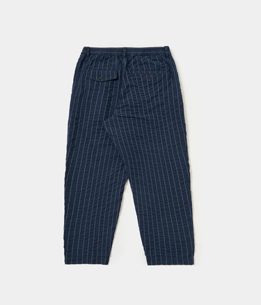 UNIVERSAL WORKS OXFORD PANT CHESTER PINSTRIPE P34087 NAVY