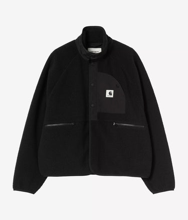 CARHARTT WIP WOMENS FLYNN FLEECE JACKET I035460 BLACK